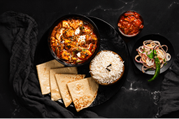 Tawa Paneer with Naan & Rice